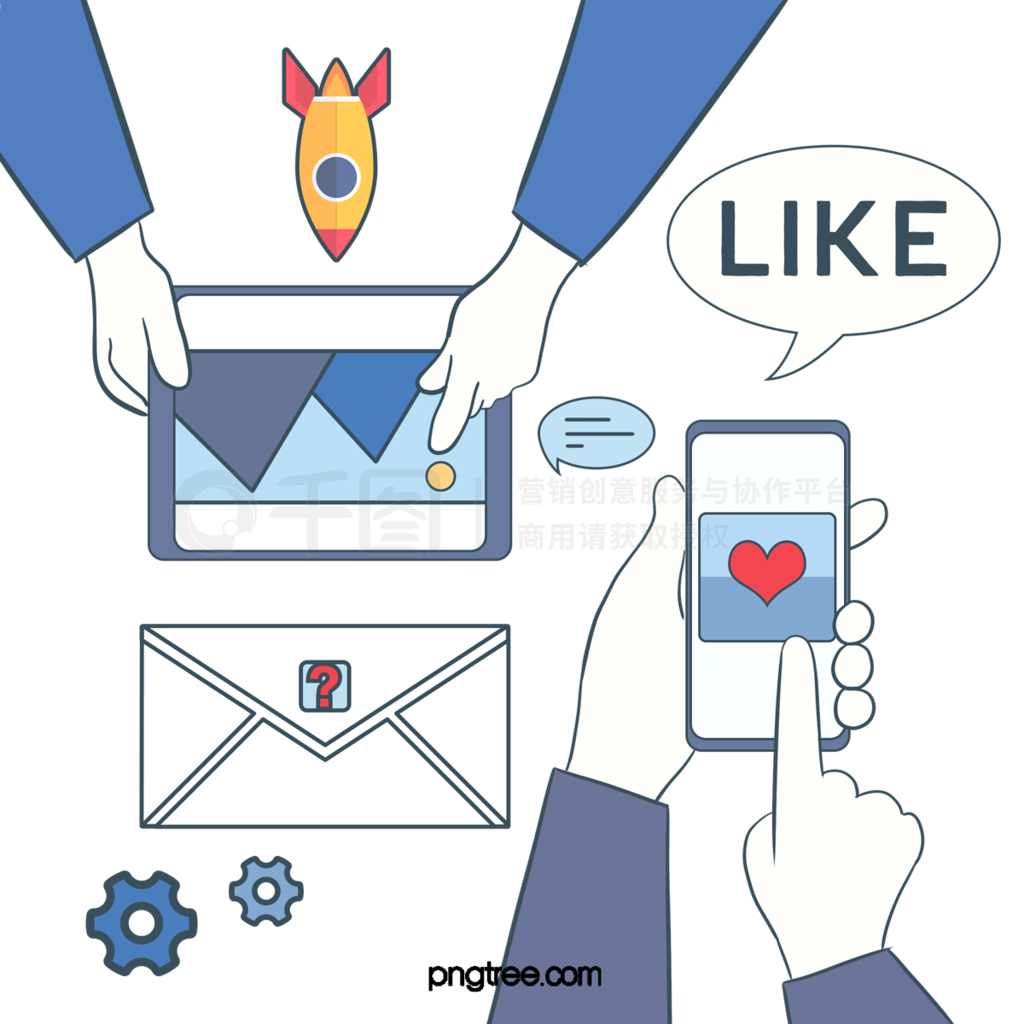 卡通社交網絡圖